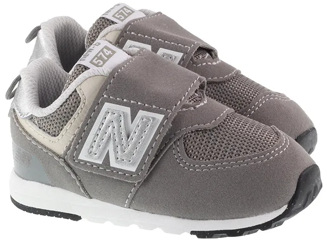 New Balance Trainers Infants 574 Raincloud Silver Metallic