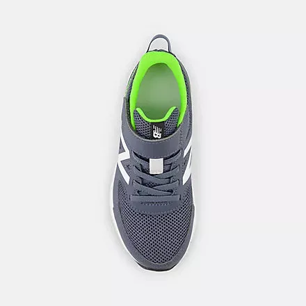 NEW KIDS BALANCE 570 V3 HOOK N' LOOP GREY/GREEN RUNNING SHOES