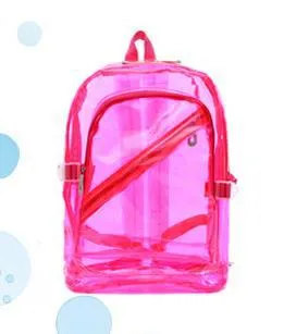 NEW Waterproof Backpack Transparent Clear Plastic for Teenage Girls