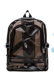 NEW Waterproof Backpack Transparent Clear Plastic for Teenage Girls