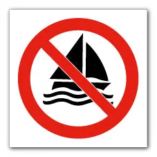 No sailing symbol