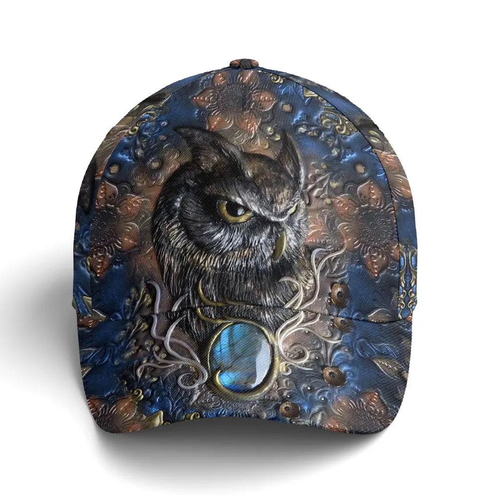 Owl Polymer Clay Journal Baseball Cap Coolspod