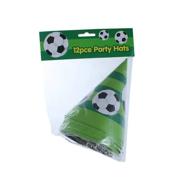 Party Hats 12 Pk Football