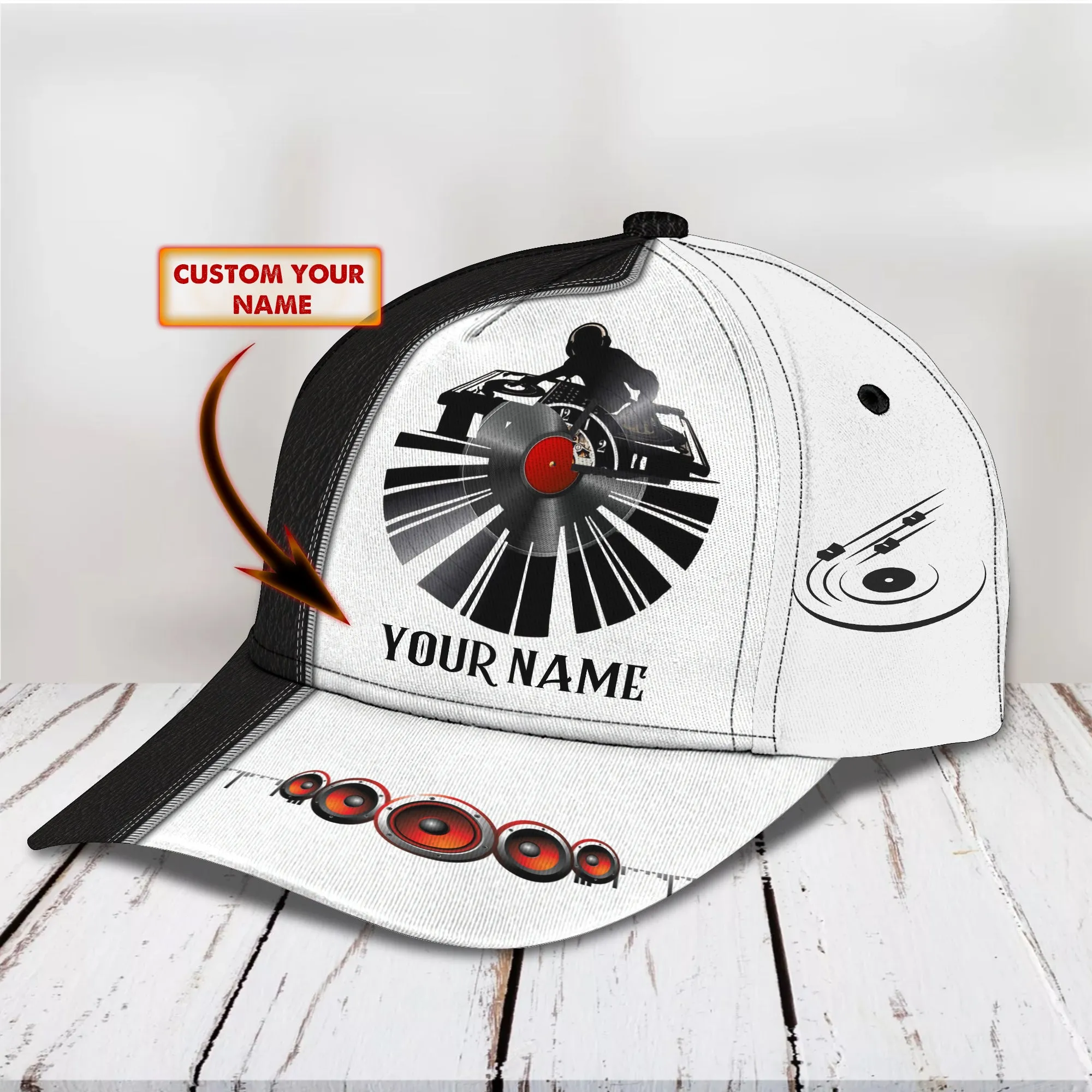 Personalized Full Printed Baseball Cap Hat For Dj, Best Gift For A Dj Player, Women Dj Cap Hat