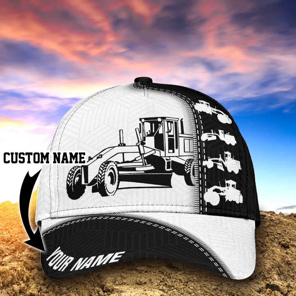 Personalized Heavy Equipment 3D Baseball Cap Hat, CONCRETE PUMP Full Printed Classic Cap Hat, Excavator Cap Hat