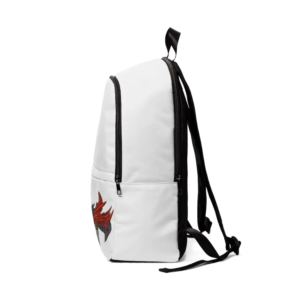 Red Black Dragon Gun Unisex Fabric Backpack