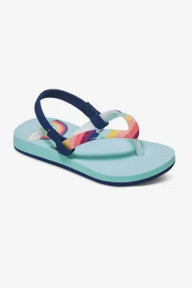 Roxy Pebbles Rainbow Backstrap Girls Sandals