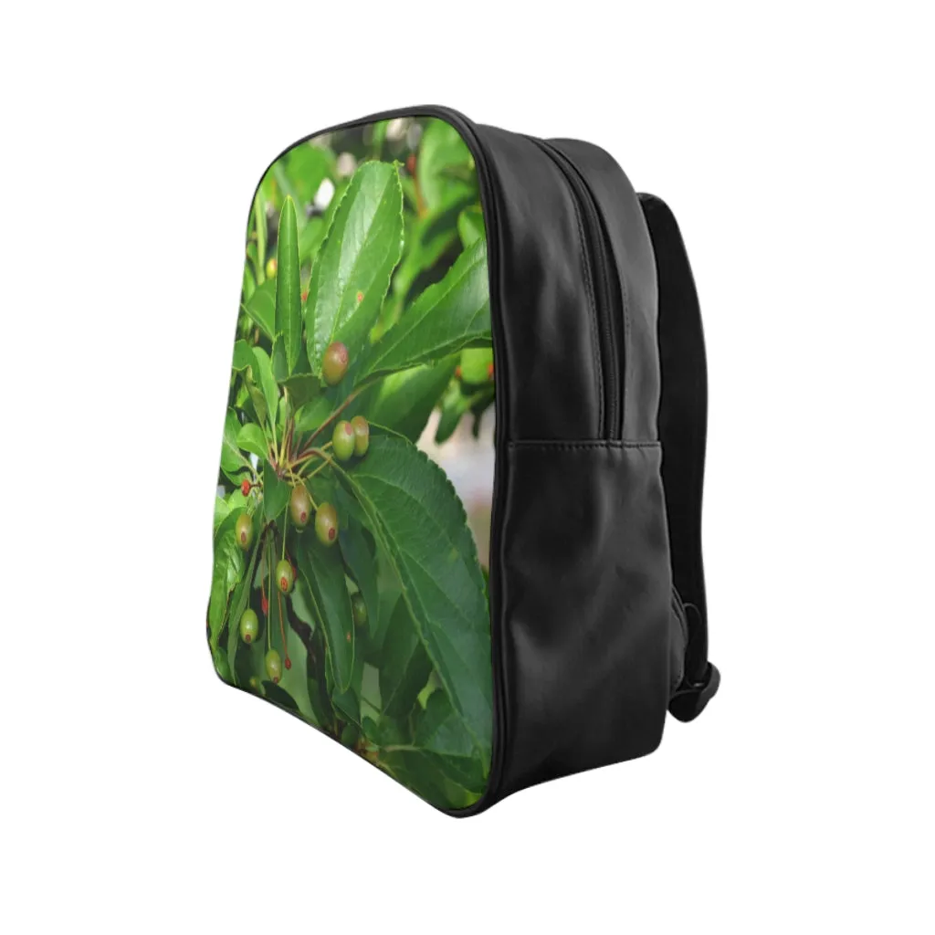 Seeds and Green Leaves School Backpack