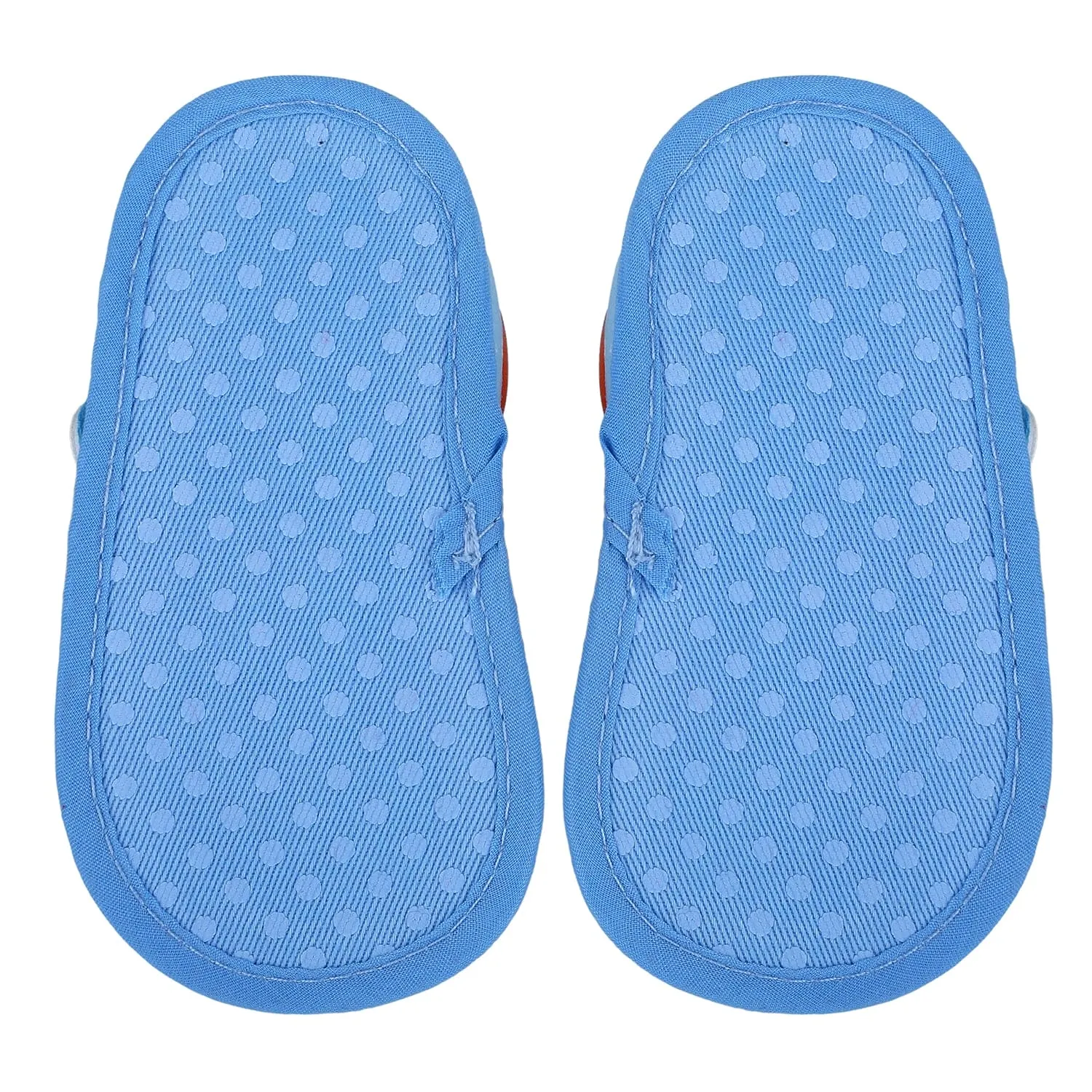 Shark Anti-Slip PU Leather Sole Sandals - Blue