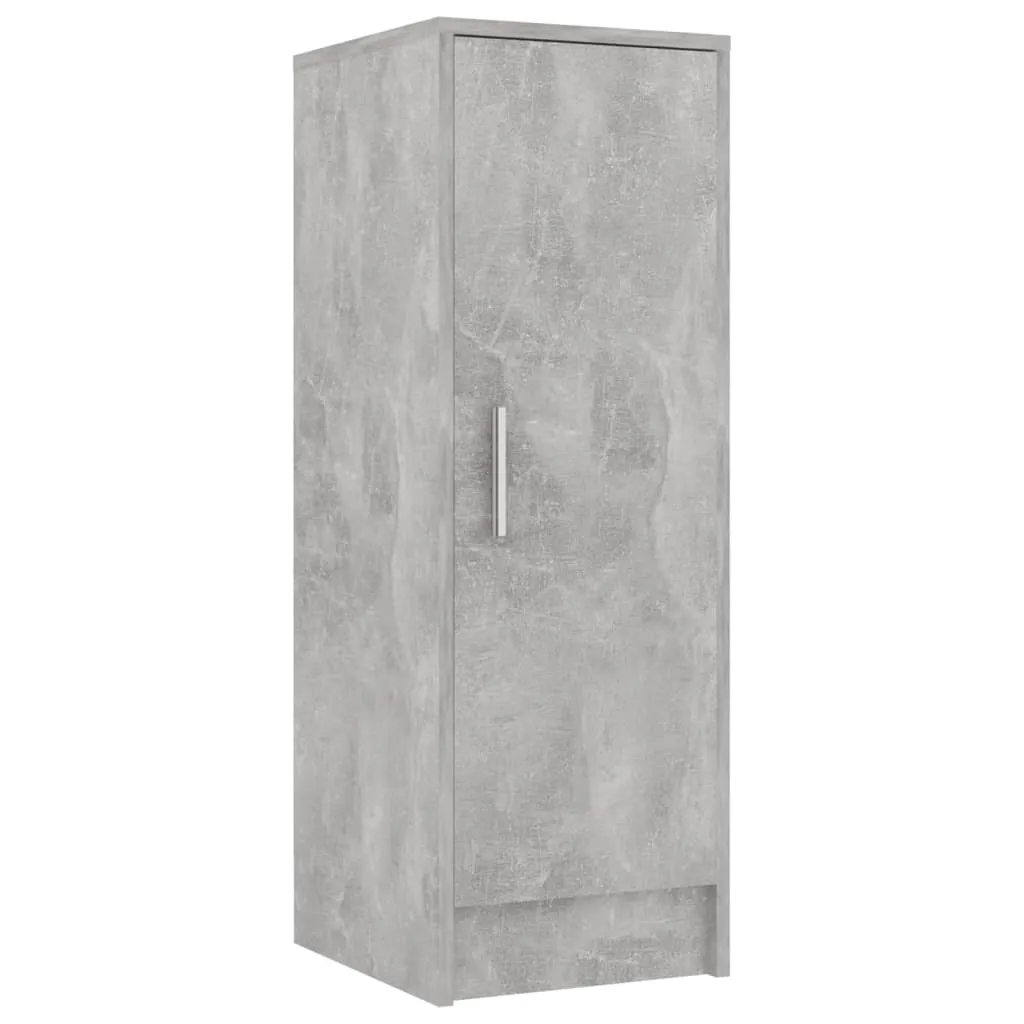 Shoe Cabinet Concrete Grey 32x35x92 cm Engineered Wood