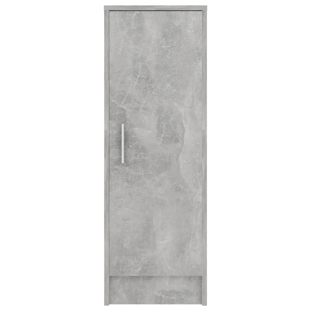 Shoe Cabinet Concrete Grey 32x35x92 cm Engineered Wood