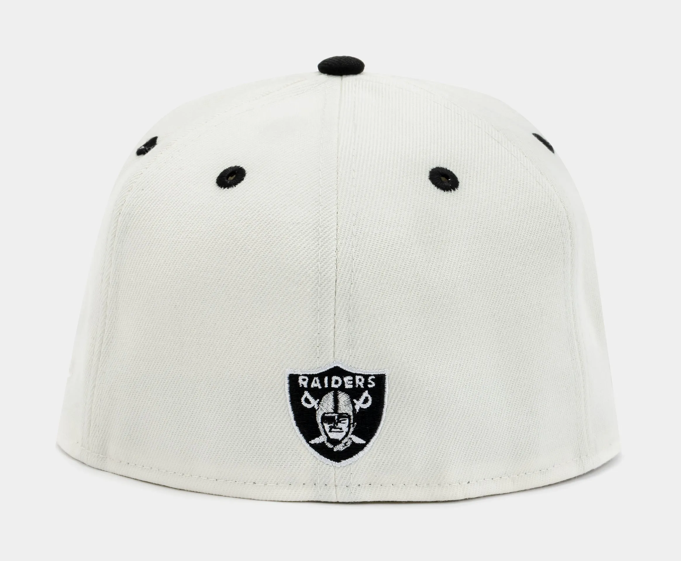 Shoe Palace Collection Las Vegas Raiders 59Fifty Mens Fitted Hat (White/Black)