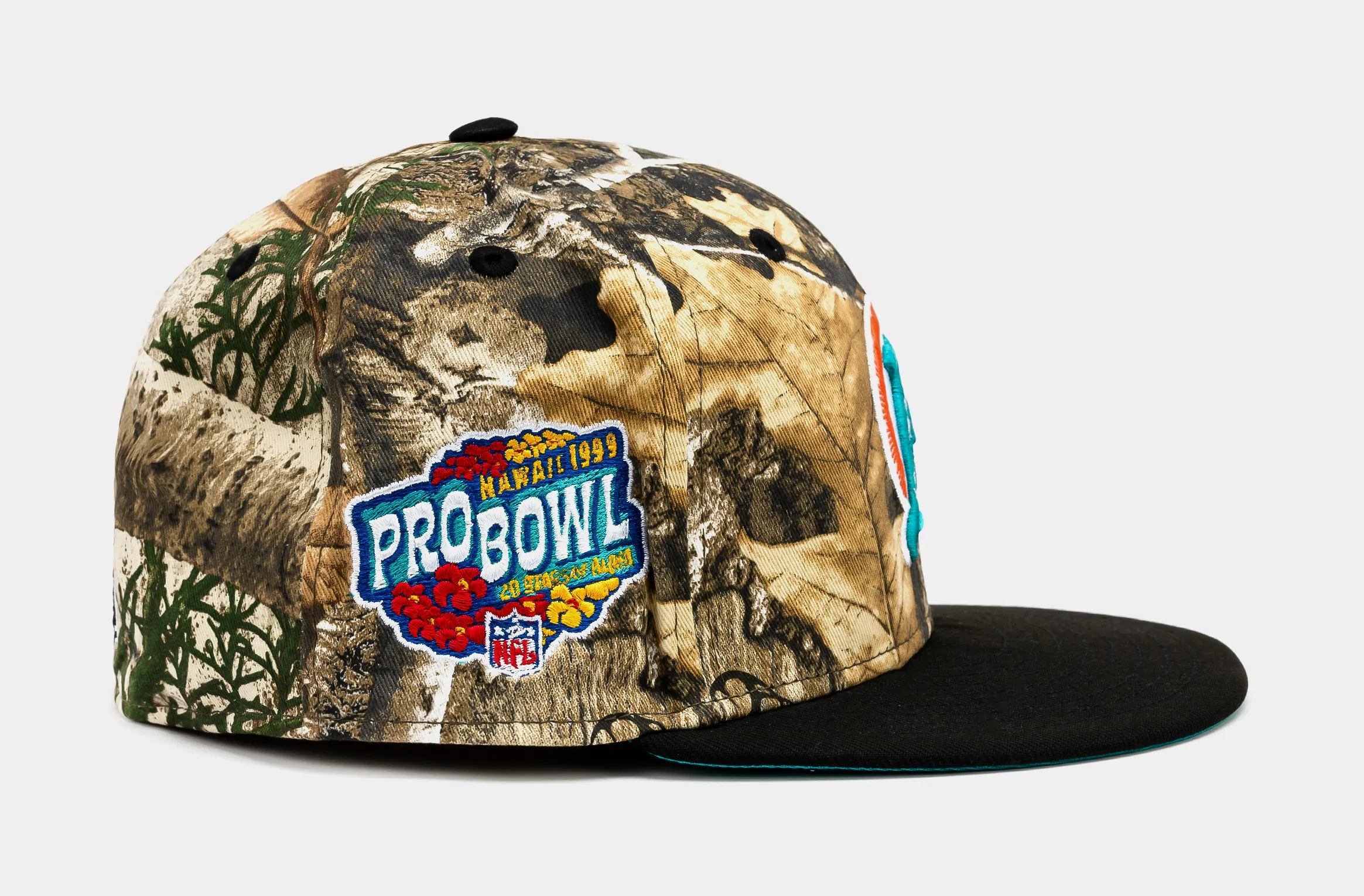 Shoe Palace Exclusive Miami Dolphins Camo 59Fifty Mens Hat (Camo Green/Black)