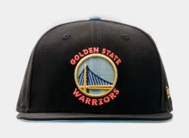 SP x New Era NBA Summer Edition Golden State Warriors 59Fifty Fitted Cap Mens Hat (Black/Blue)