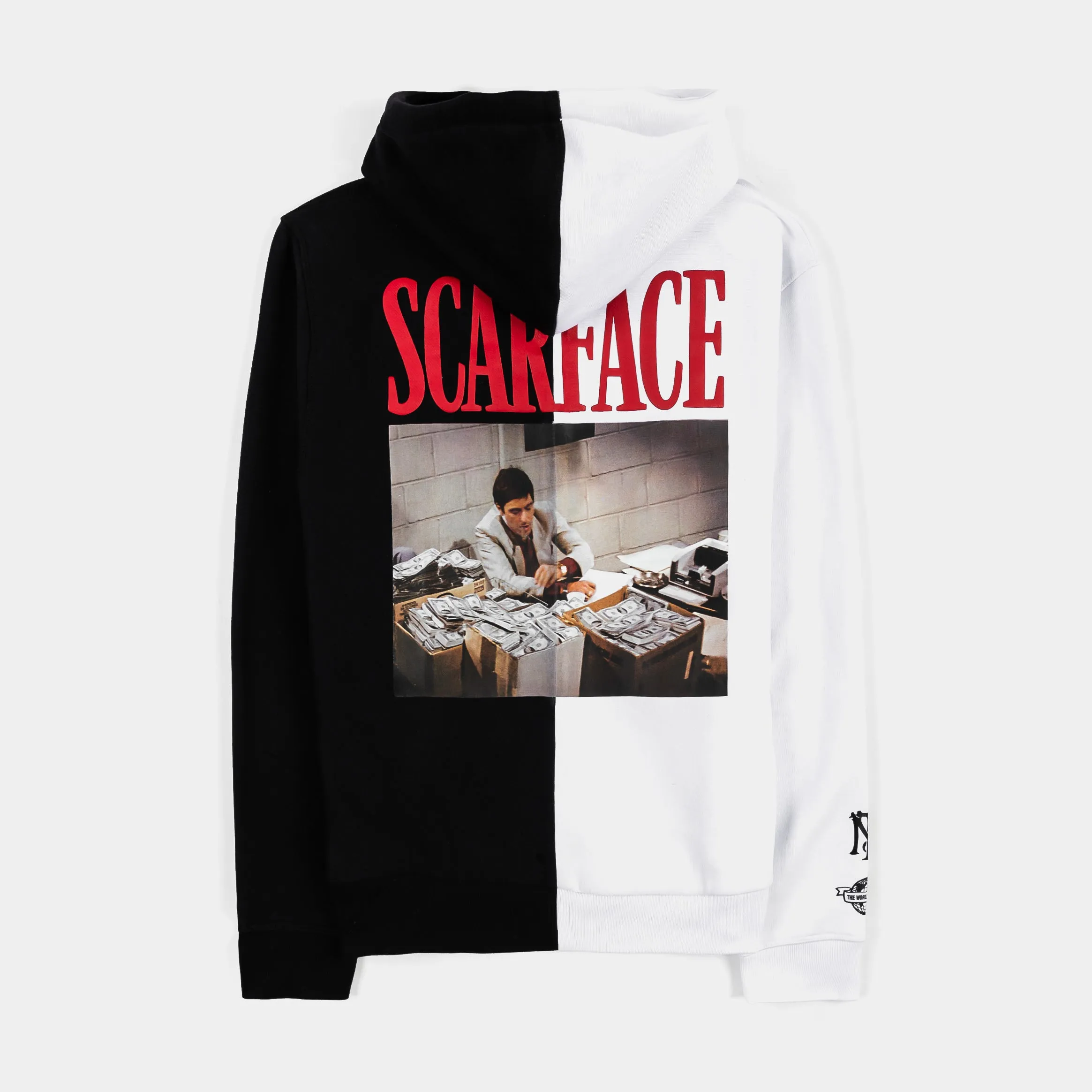 SP x Scarface TWIY Split Pullover Mens Hoodie (Black/White)