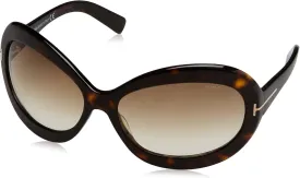 Tom Ford Tf428 52f Edie - Dark Havana/grandient Brown By Tom Ford For Women - 68-17-115 Mm Sunglasses  68-17-115 mm