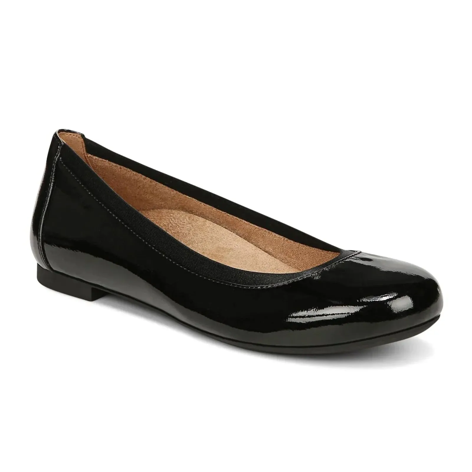 Vionic Anita Flat (Women) - Black Patent