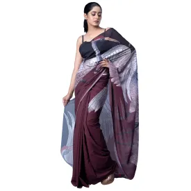 Women Ellie Blended Georgette Digital Printed Saree