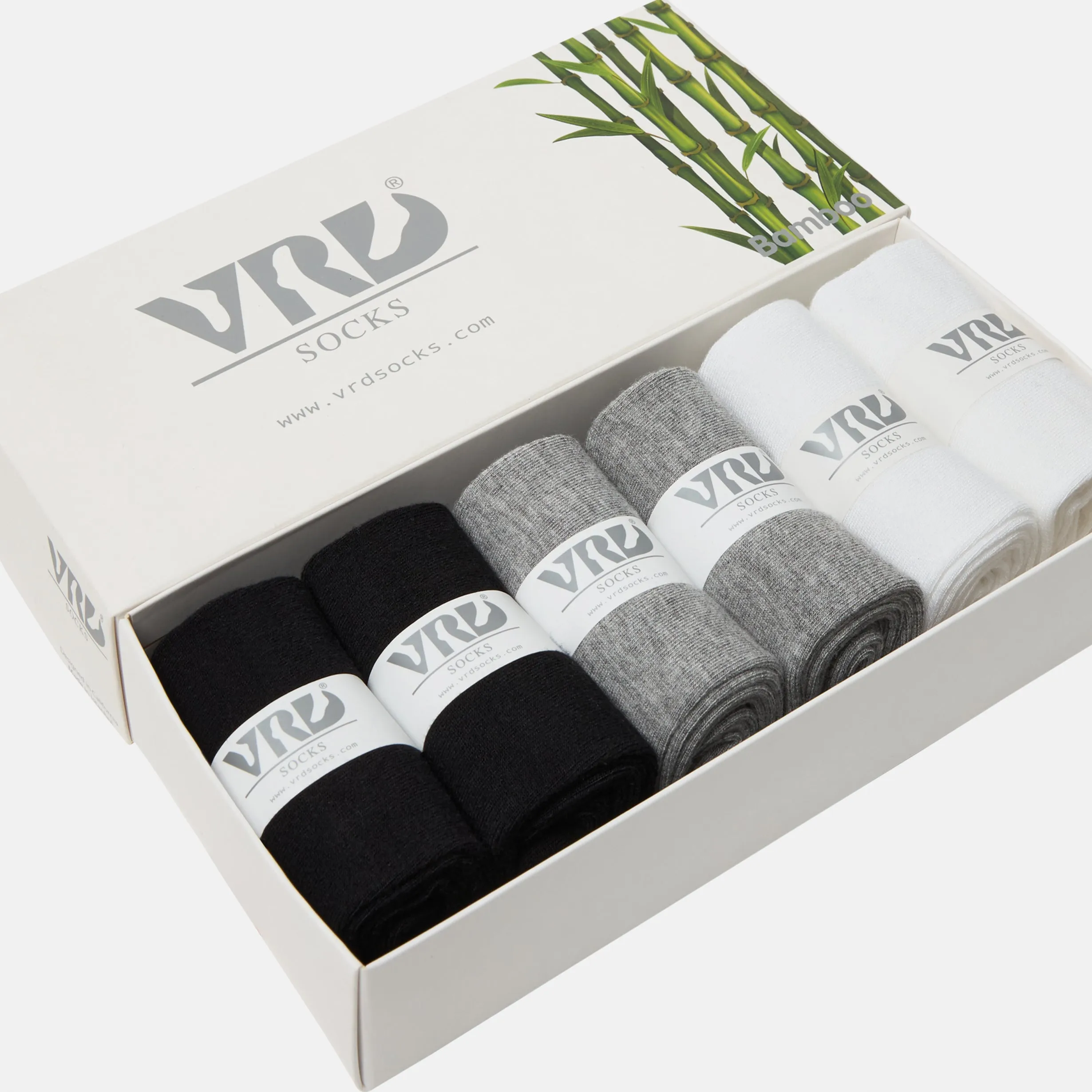 Womens Bamboo Dress Socks | Mid-Calf Crew Length | 6 Pack