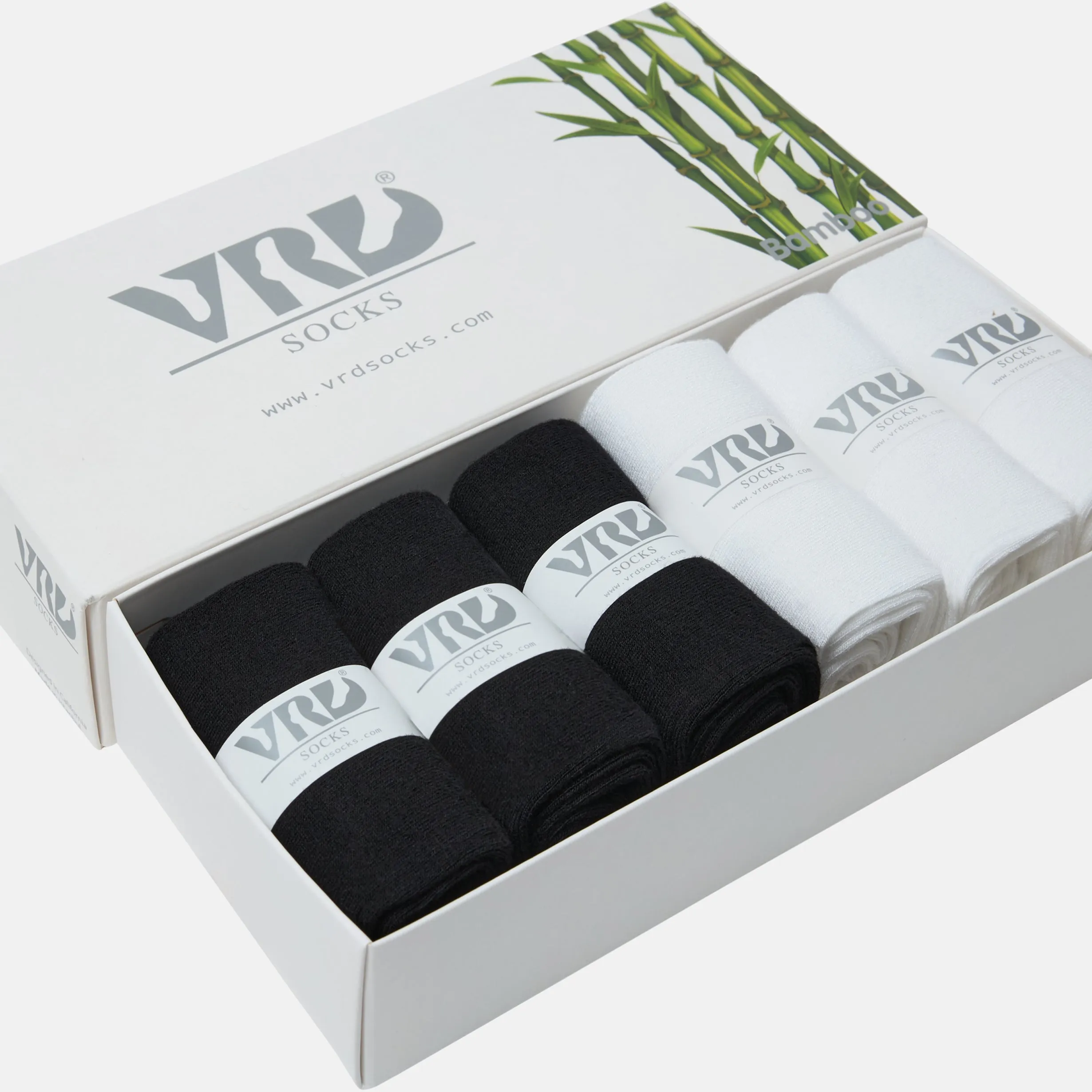 Womens Bamboo Dress Socks | Mid-Calf Crew Length | 6 Pack