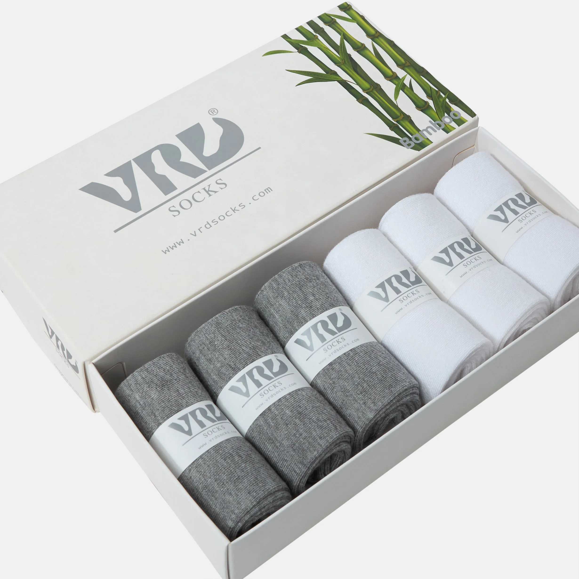 Womens Bamboo Dress Socks | Mid-Calf Crew Length | 6 Pack