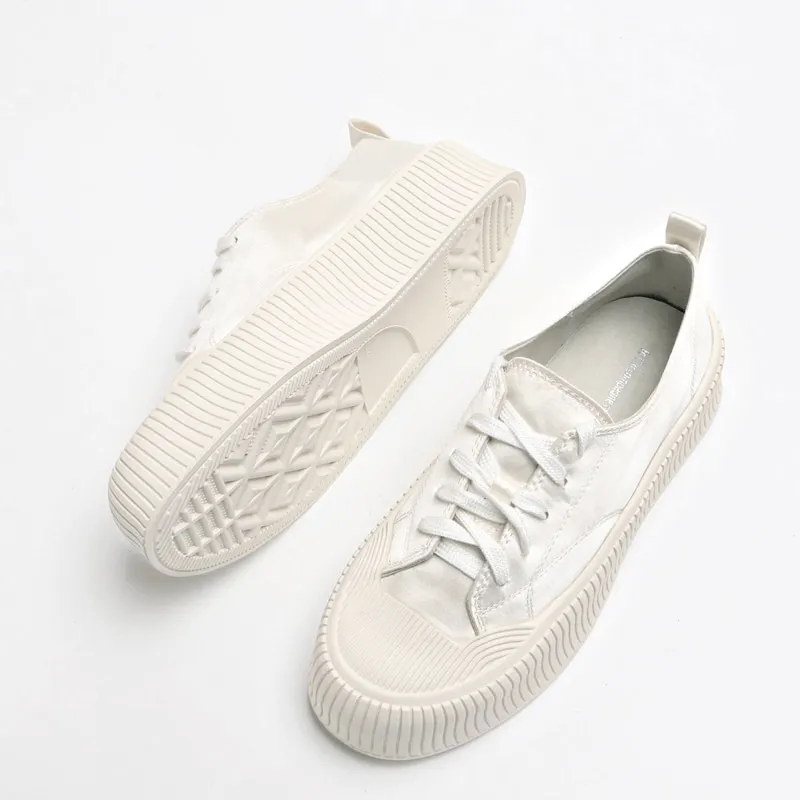 Women's Casual Lace Up Thick Flat Sole Sports Shoes - SF1008