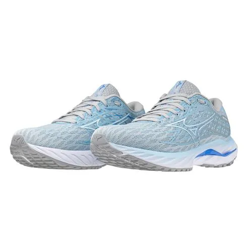 Women's Mizuno Wave Inspire 20 Running Shoe in Cerulean White