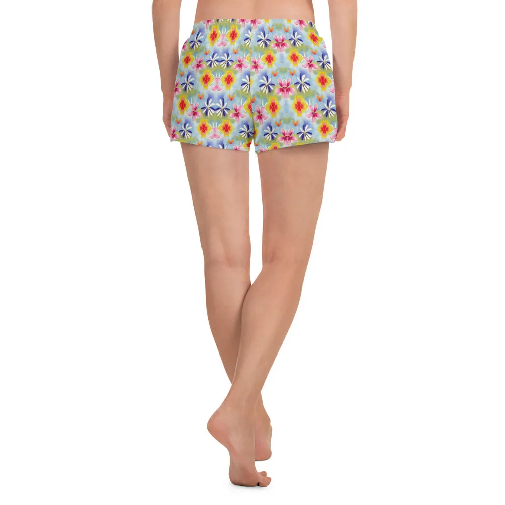 Women's Sunrise Floral Athletic Shorts