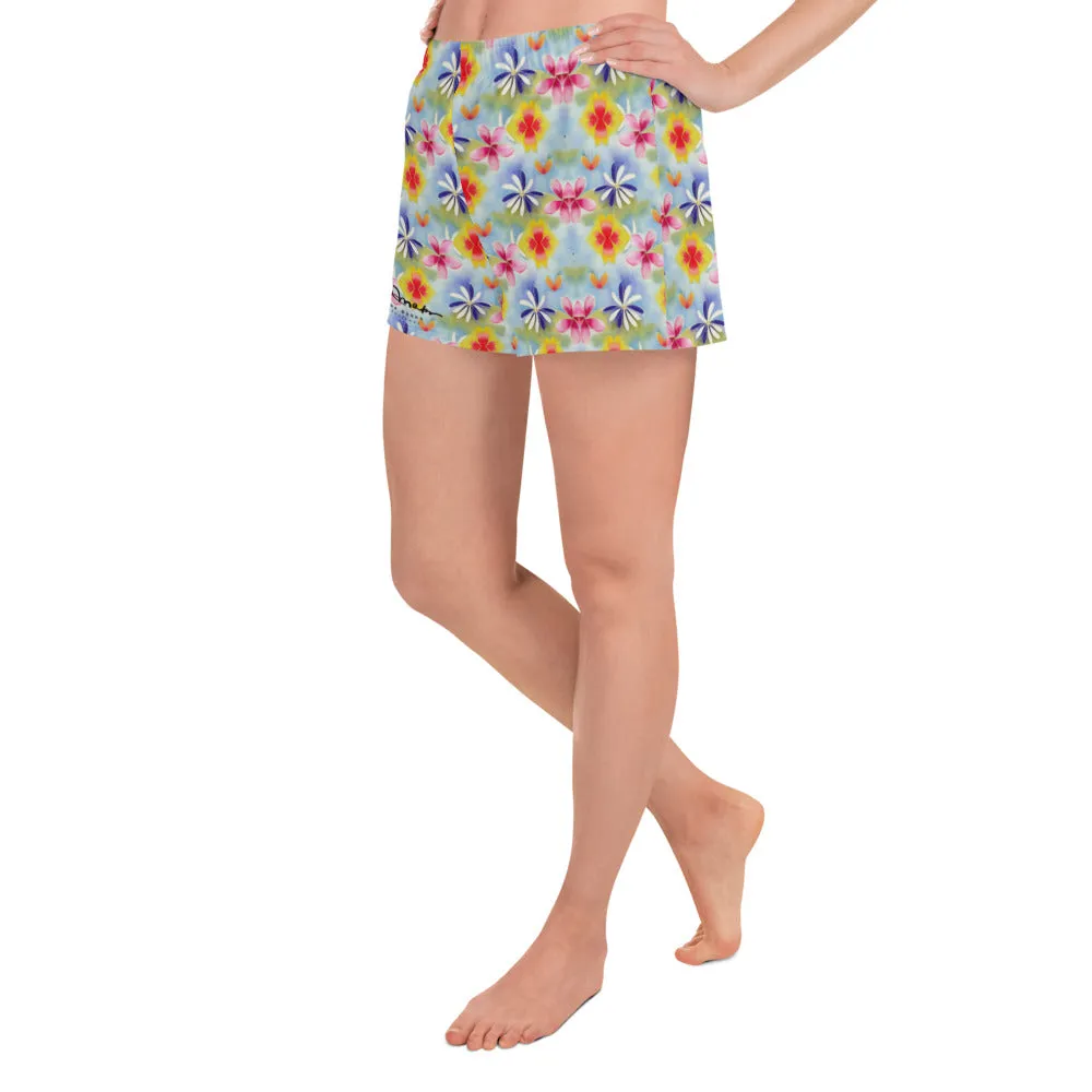 Women's Sunrise Floral Athletic Shorts