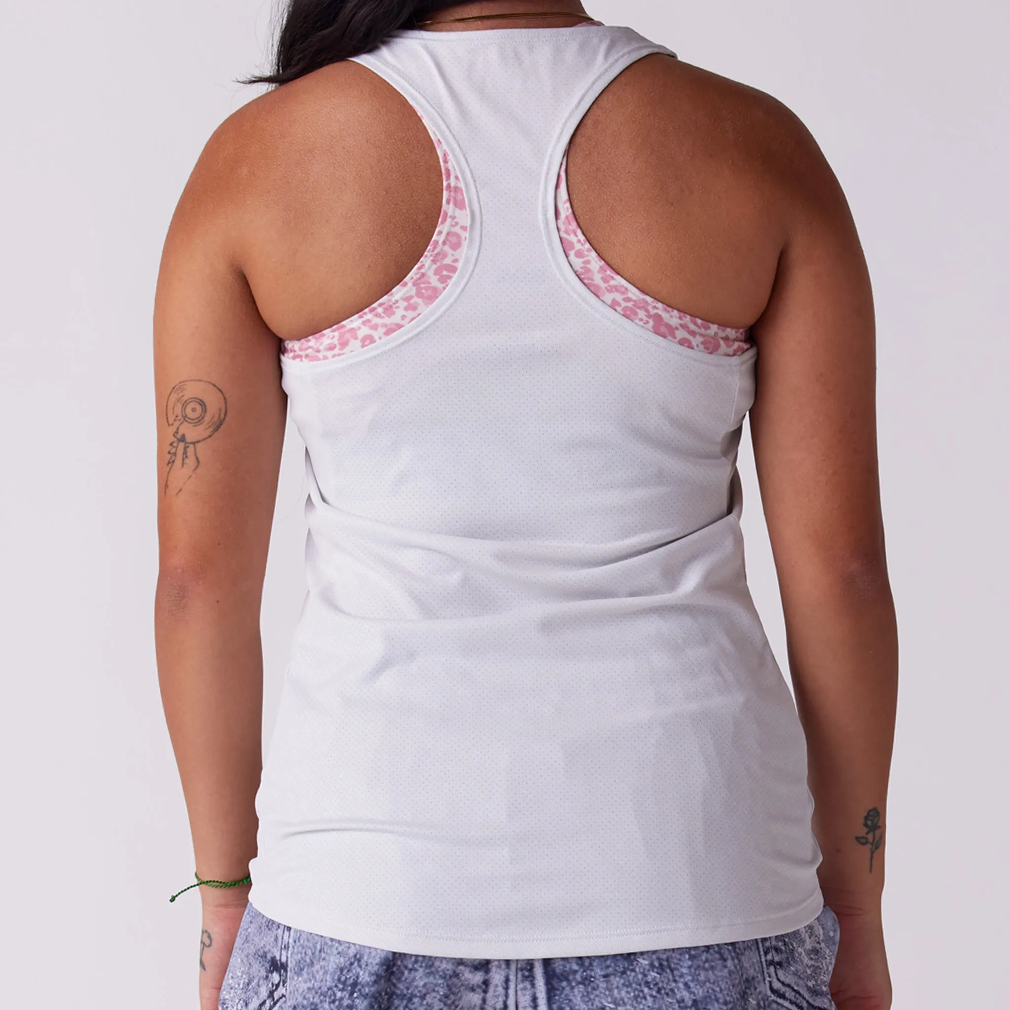 Women's Vapor Lite Tempo Tank - Heather Vintage Wht