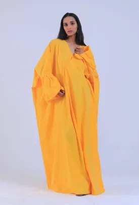 Yellow Cotton Kaftan